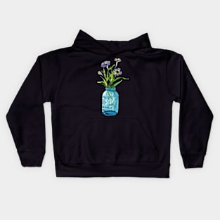 mason jar & flowers Kids Hoodie